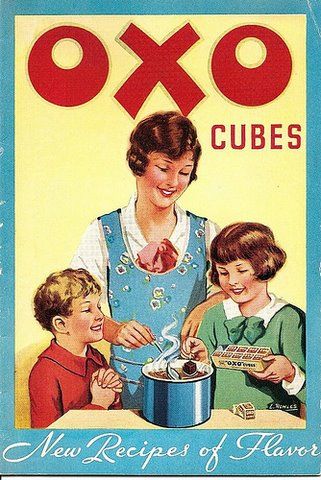 OXO cubes hanging advertisement - Ruby Lane