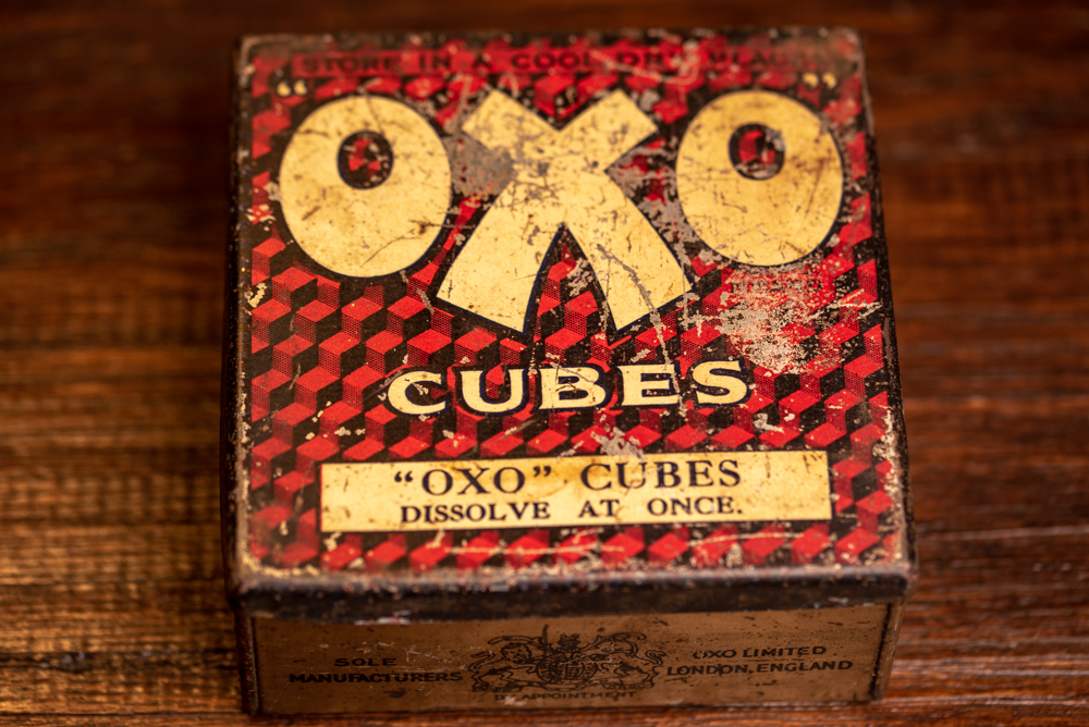 Oxo Cube Tin, Vintage, Tin
