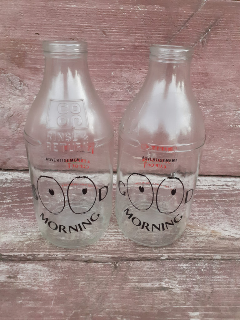 milk bottles 